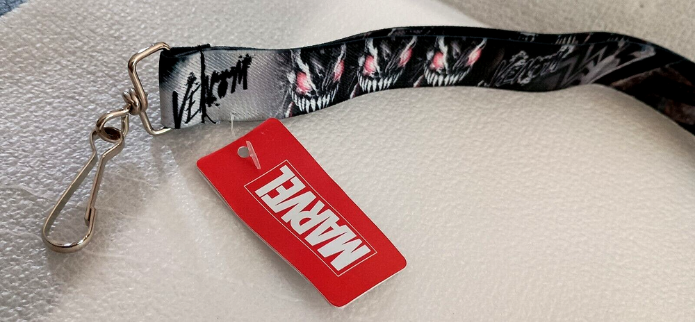 Marvel's Venom Lanyard By Buckle Down Prod. 36" New