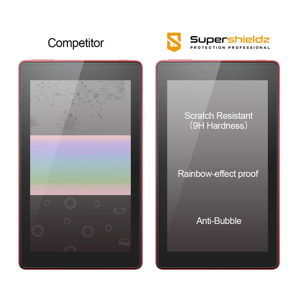 Tempered Glass Screen Protector for Amazon Fire 7 (2017/2019)/ Fire 7 Kids Pro
