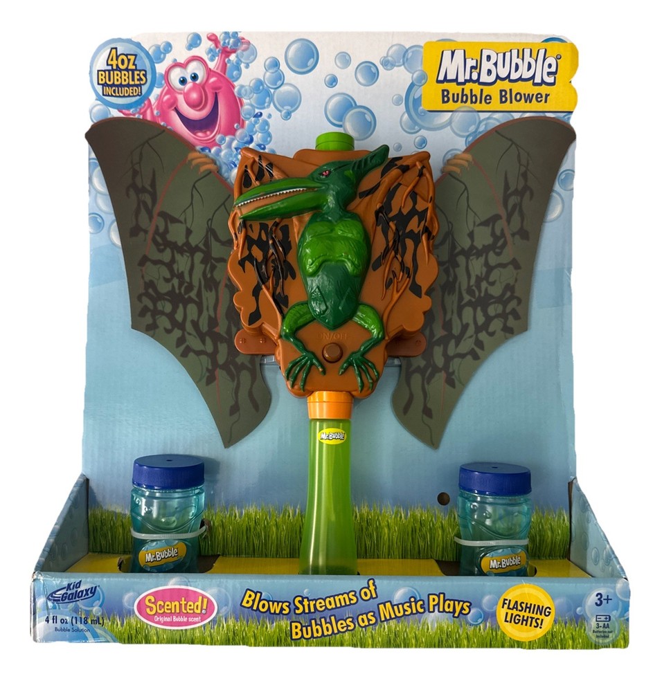 Mr. Bubble Non-stop Fun Motorized Musical Dinosaur Bubble Blower