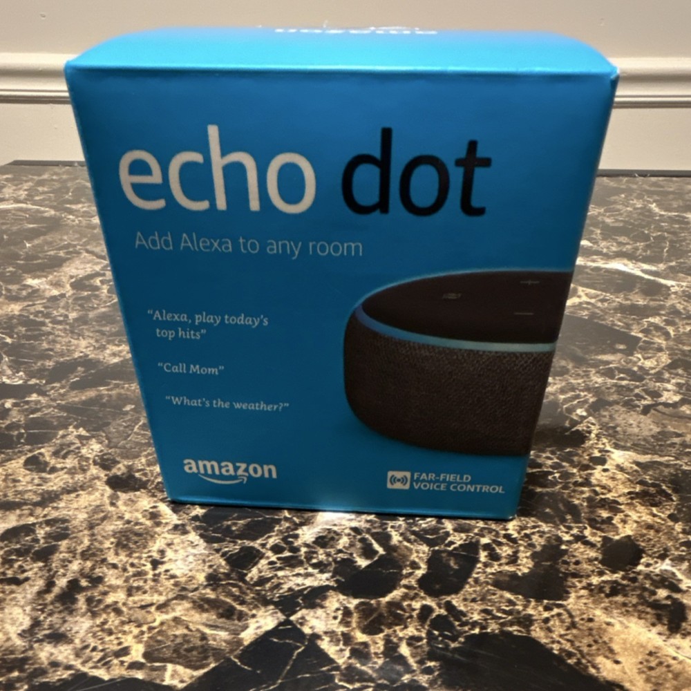 Amazon Echo Dot Smart Speaker Alexa Voice Control Black Wi-Fi Bluetooth 3.5mm