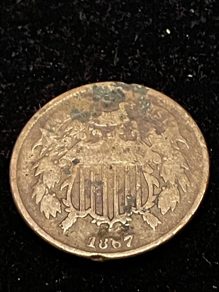 1867 TWO CENT PIECE - US Coin Ungraded c