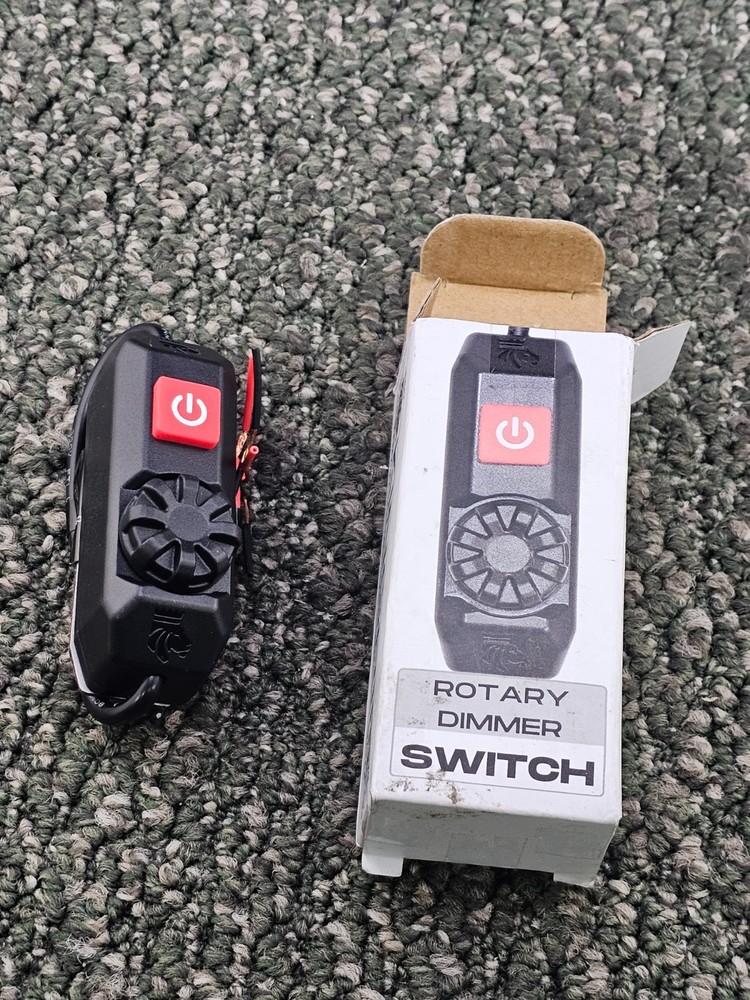 Kingpin LSRDSW Rotary Dimmer Switch Black