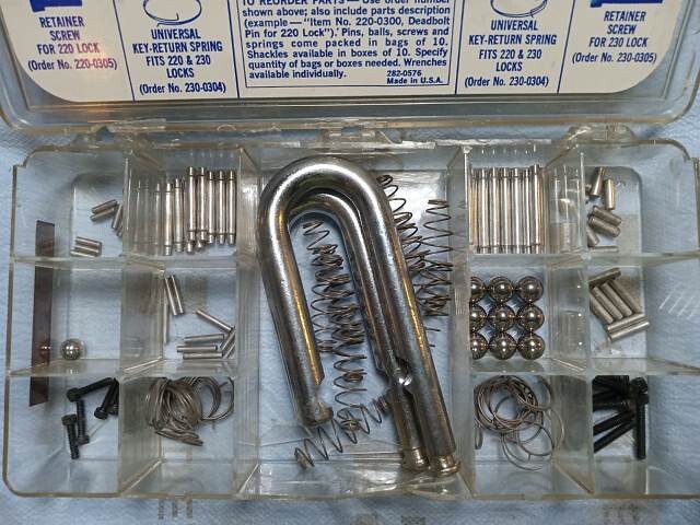 Vintage Master Lock Round Padlock Service Kit