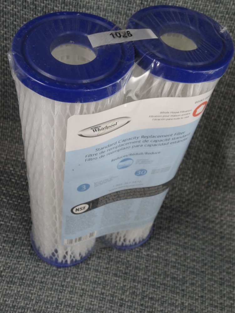 Whirlpool WHKF-WHPL Standard Capacity Whole House Filtration Filter (2 Pack)