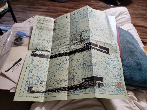 IFR Map Vintage KANKAKEE TO KOKOMO