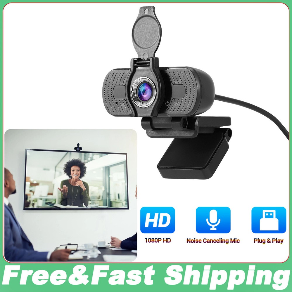 USB Streaming Web Camera with Microphone 1080P HD Webcam for PC Desktop & Laptop