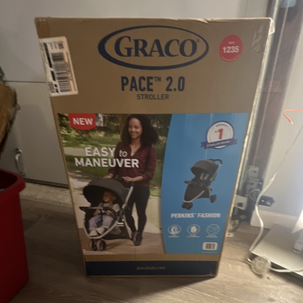 Graco Pace 2.0 Stroller Black Single Folding Storage Basket Infant Toddler
