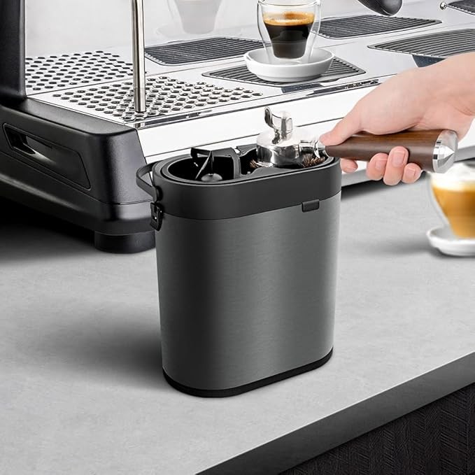 Espresso Knock Box Automatic Portafilter Cleaner Machine