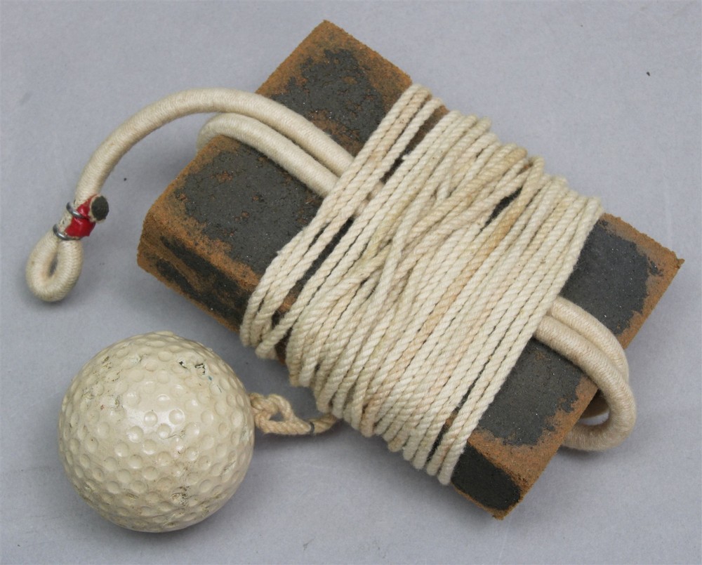SMAKBAK Captive Golf Swing Trainer Training Aid Antique Circa 1910