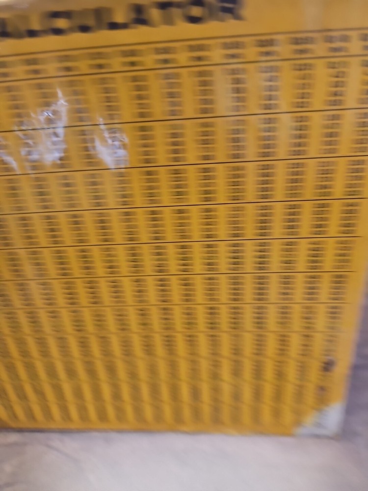 VINTAGE Chilton’s Labor Calculator, Cardboard Chart Time By $ Per Hours Chart