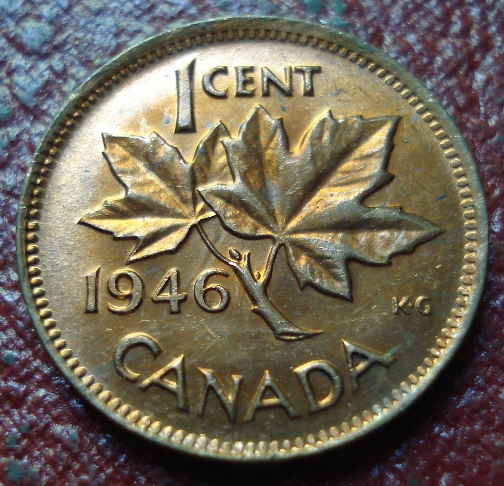 1946 CANADA SMALL CENT IN UNCIRCULATED CONDITION