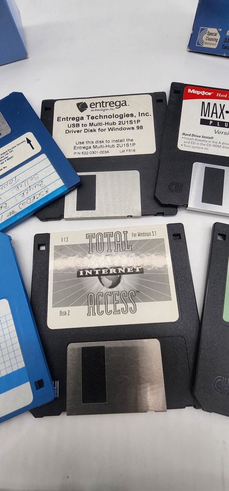Lot of Over 35 Floppy Computer Disk 3.5" Blank Software Mixed