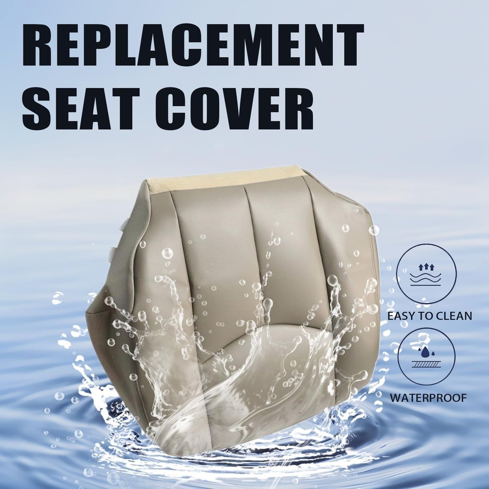 Priprilod #522 Med Tan Microfiber Leather Driver Side Bottom Replacement Seat...