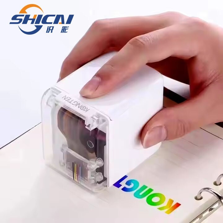 Mini home desktop printing brush color date pattern text inkjet printer