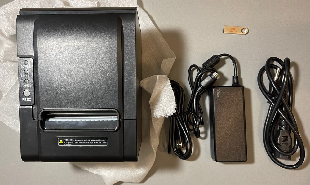 Rongta POS Printer, 80mm USB Thermal Receipt Printer, Restaurant Kitchen Printer