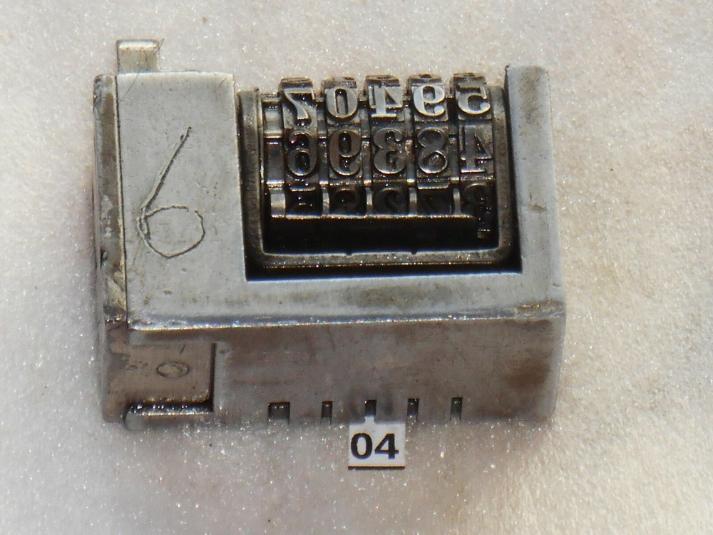 WETTER | Reverse letterpress numbering machine | 04