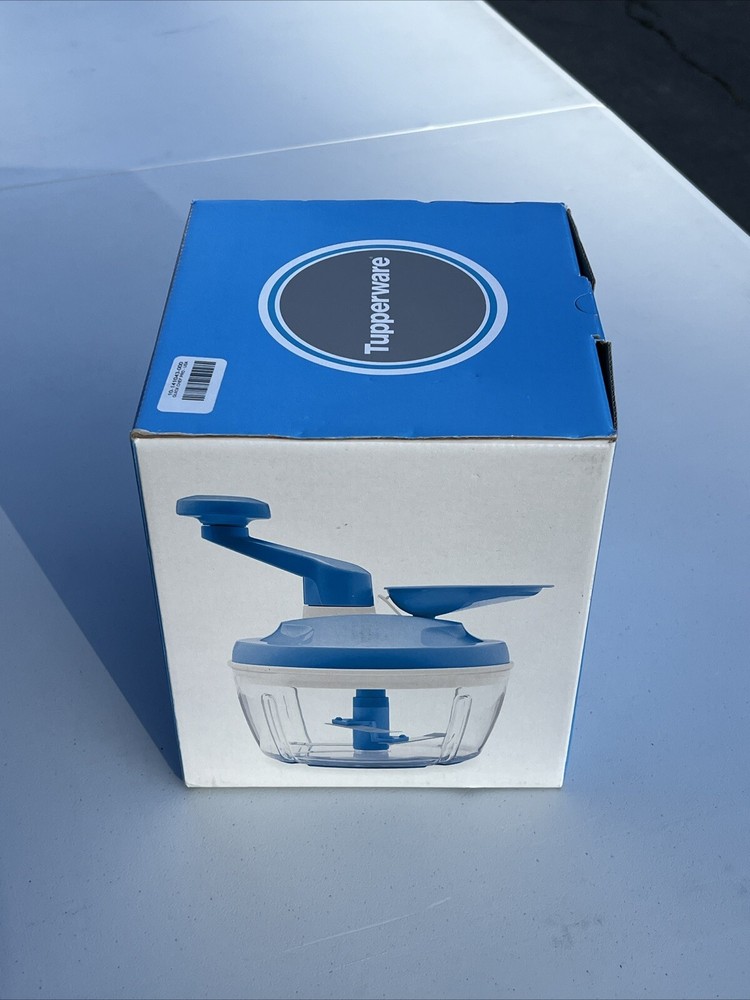Tupperware Quick Chef  Pro System Blue Manual  Food Processor Chopper New