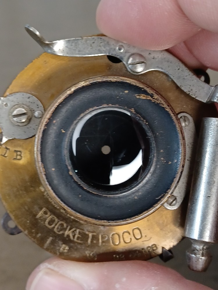 Antique Pocket Poco Camera Shutter With Lens