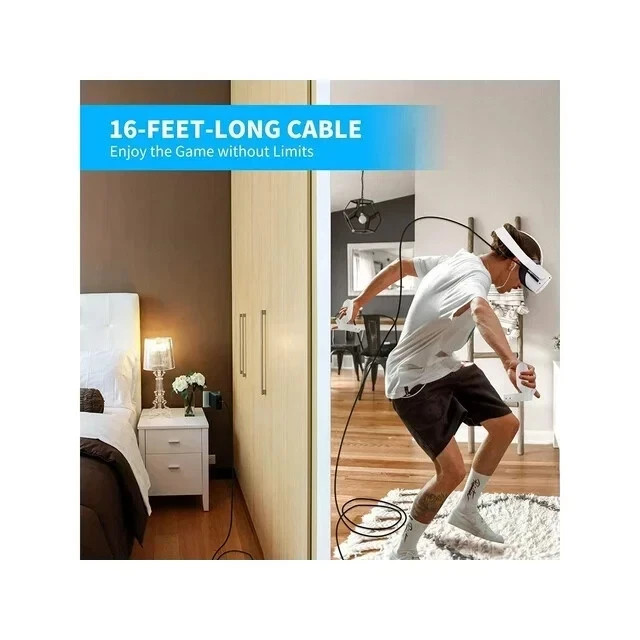 16FT (5M) USB Type-C Cable Oculus Quest Quest2 Link Compatible High Speed Data
