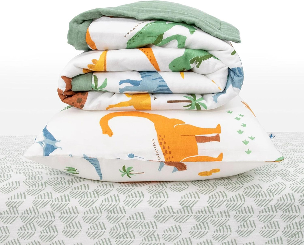 Toddler Bedding 3-Piece Set | Includes Comforter, Crib Sheet & Pillowcase | Soft
