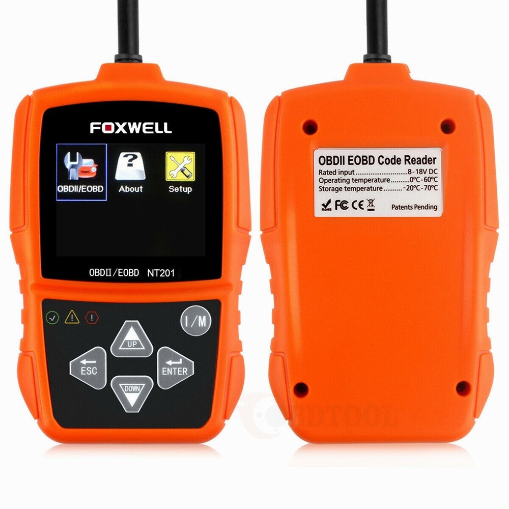 Jeep Wrangler Automotive Fault Code Reader Scanner Reset Tool OBD2 OBDII NT201