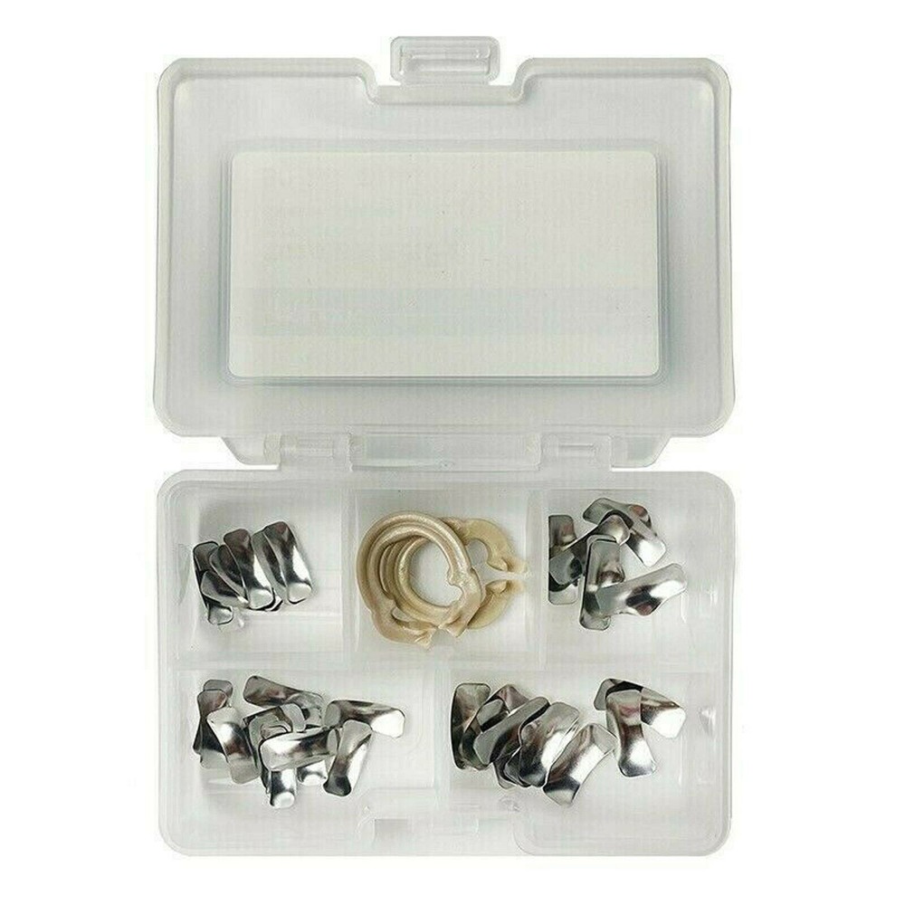 Dental Sectional Contoured Matrices Matrix Bands Clamping Separating Ring Kit