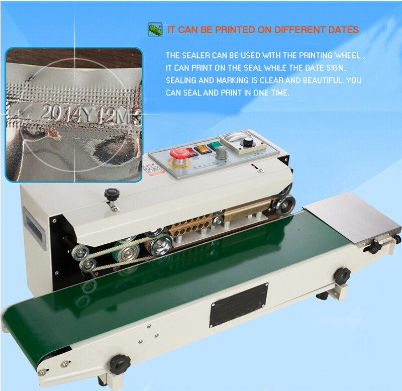 Auto Sealing Machine Continuous Plastic Poly Bag Sealer Horizontal PVC Membrane