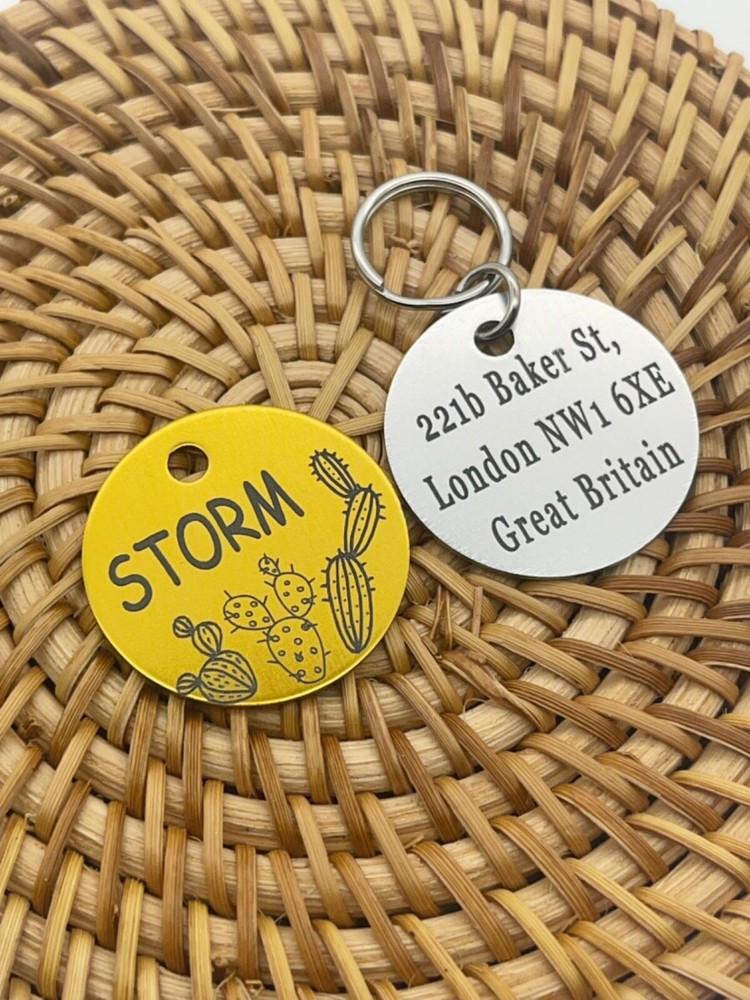 PAWPAW TAGS Dogs Cats ID Tags Personalized Pet ID Tags Customize Pet Tags