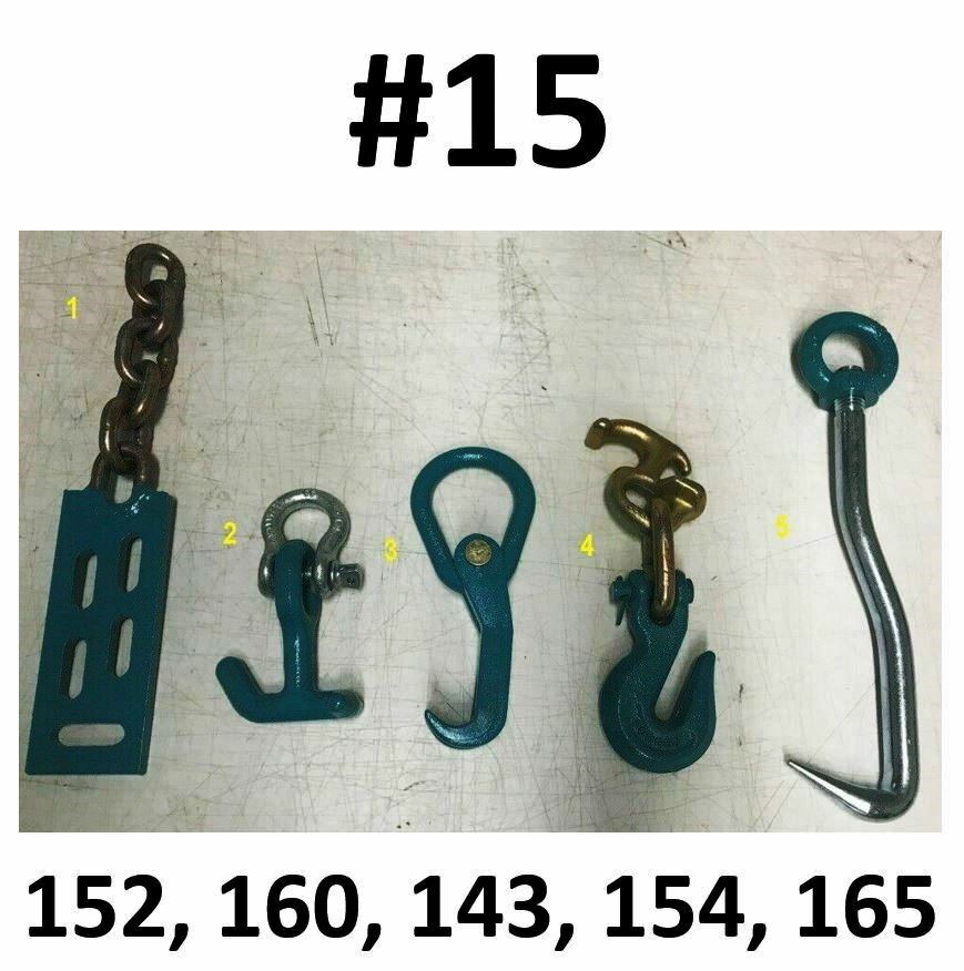 SET#15 AUTO BODY FRAME MACHINE COLLISION REPAIR PULLING TIE TOOLS & HOOK