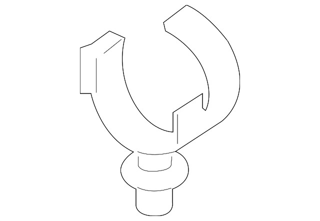 Genuine Audi Lower Hose Holder N-106-540-01