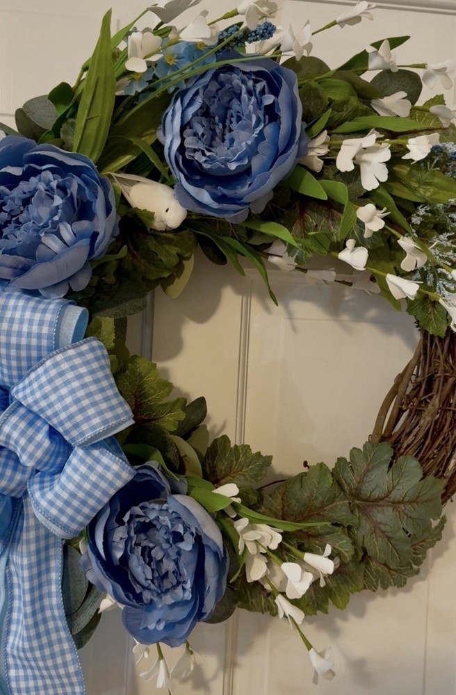 Spring And Summer Wreath Measuring 23 1/2 X 23 1/2”
