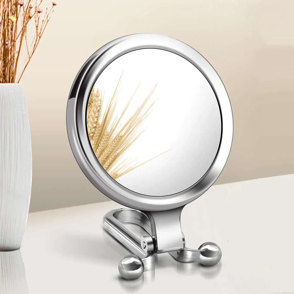 2/5/10X Magnifying Makeup Mirror Handheld Makeup  Folding Hand  Pocket Mirror Ma
