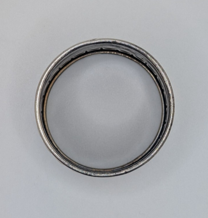 Antique German 835 Silver Napkin Ring "AA" or "EE" initials engraving