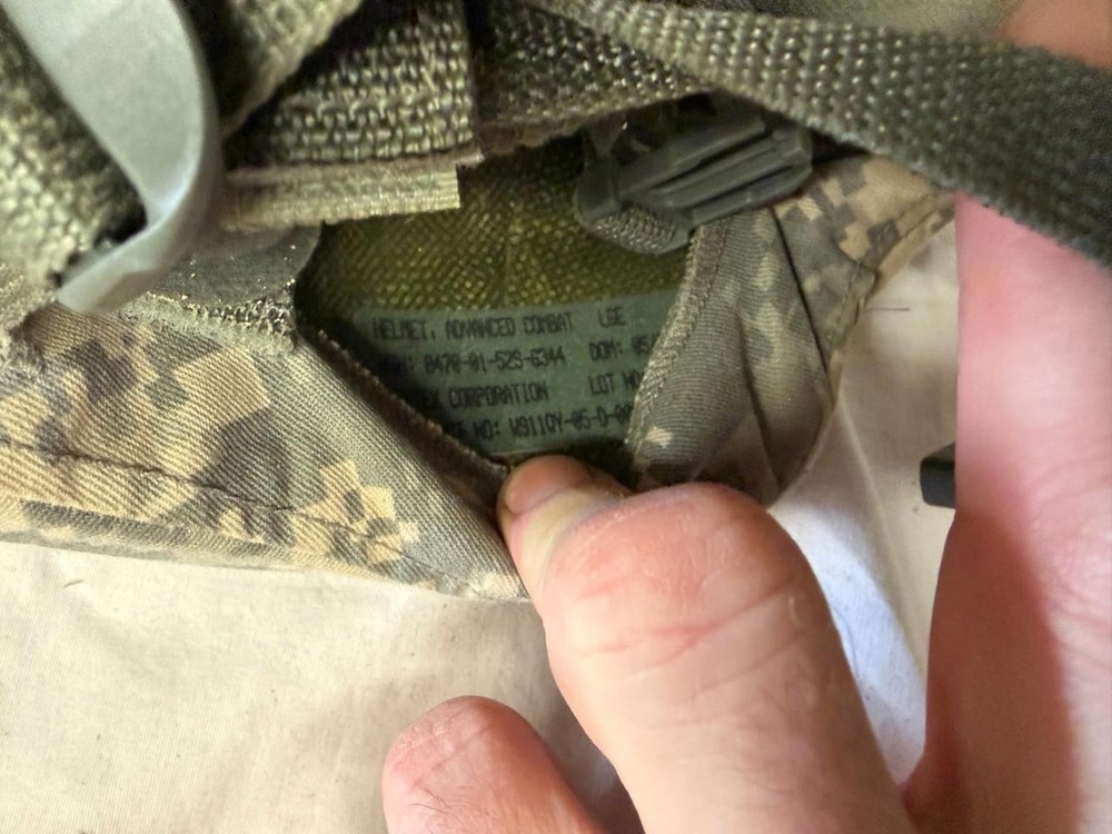 GENTEX ADVANCED ARMY COMBAT HELMET ACH w/ NVG Bracket LARGE