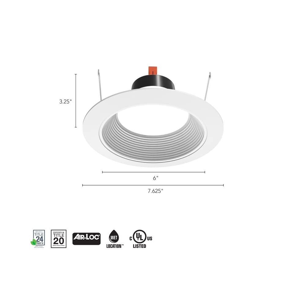 Juno 6" LED Recessed Light G4 Retrofit Downlight 3000K Dimmable