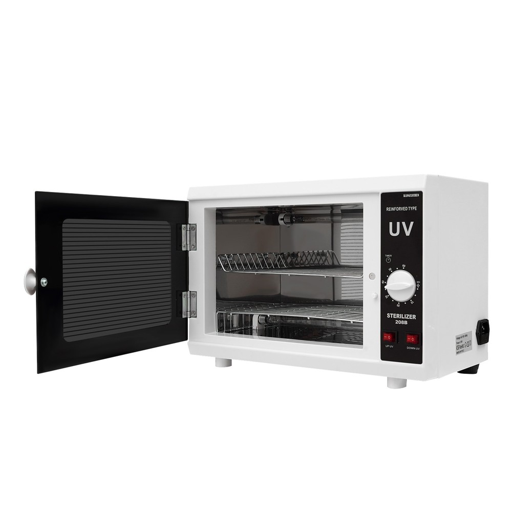 Dual UV Sterilizer Cabinet with Timer - Large Capacity & Safety Features