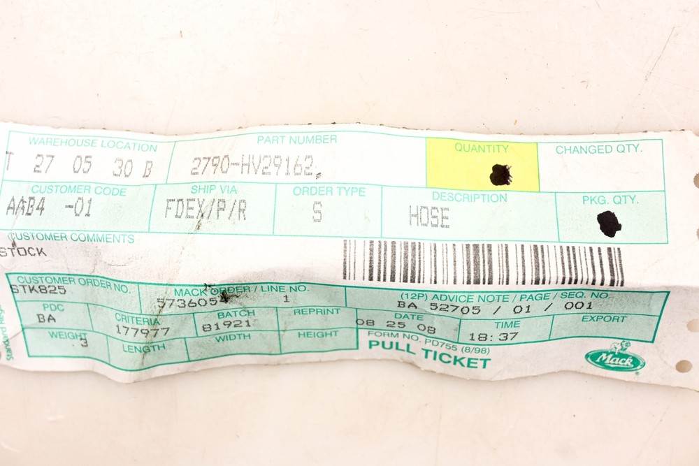 Mack 2790-HV29162 Hose NOS