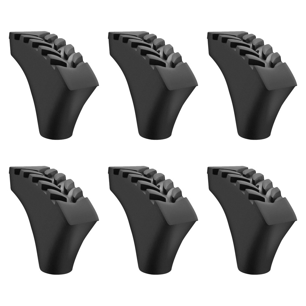6PCS Replacement Cane Tips, Walking Stick Accessories, Fits Most Trekking, Hike