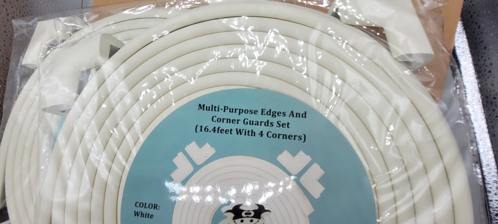 Proofing Edge and Corner Guards, 8 Pack Pre-Taped Table Corner Protector