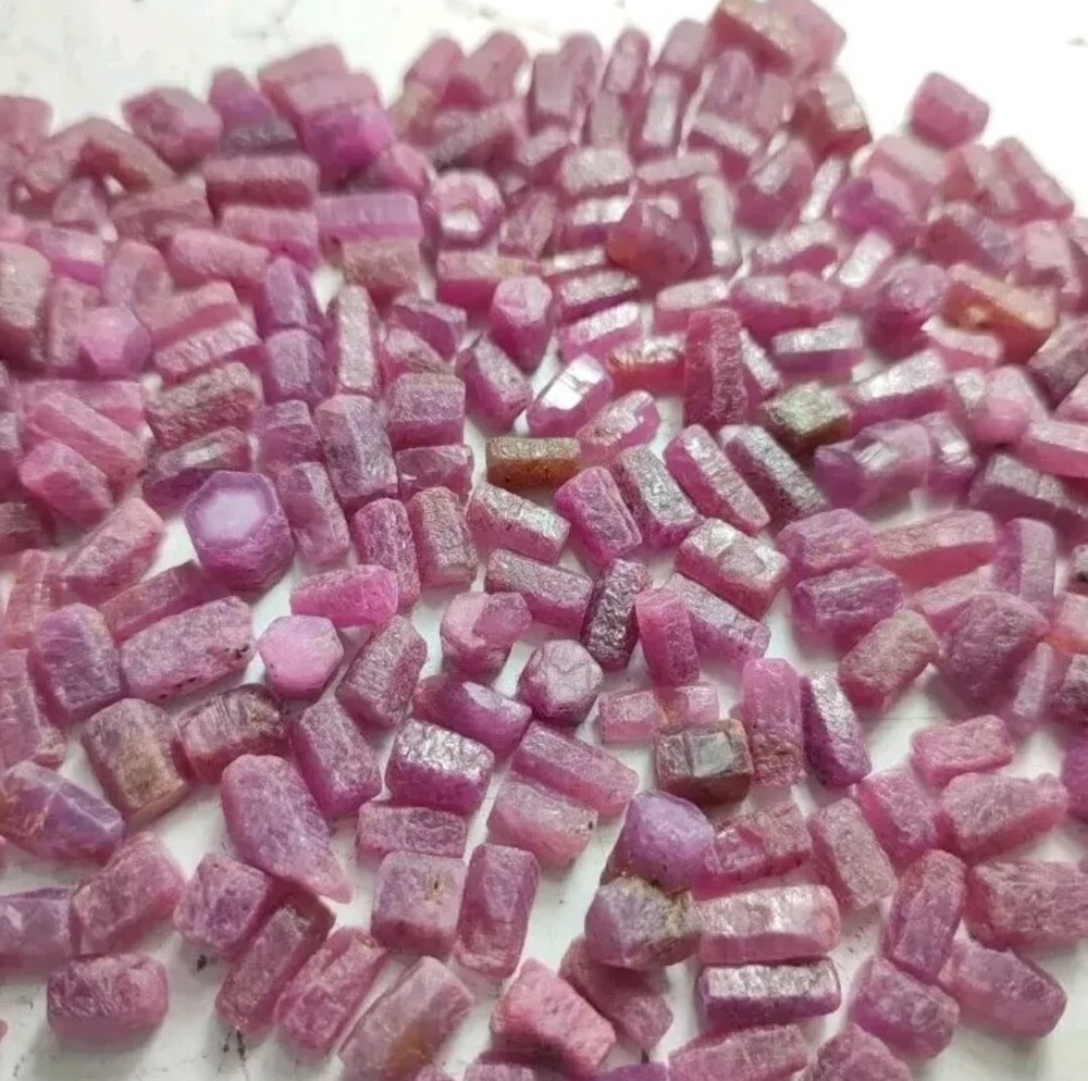 800gm Good Quality Ruby Hexagonal Crystals With Nice Color & Termination-Africa.