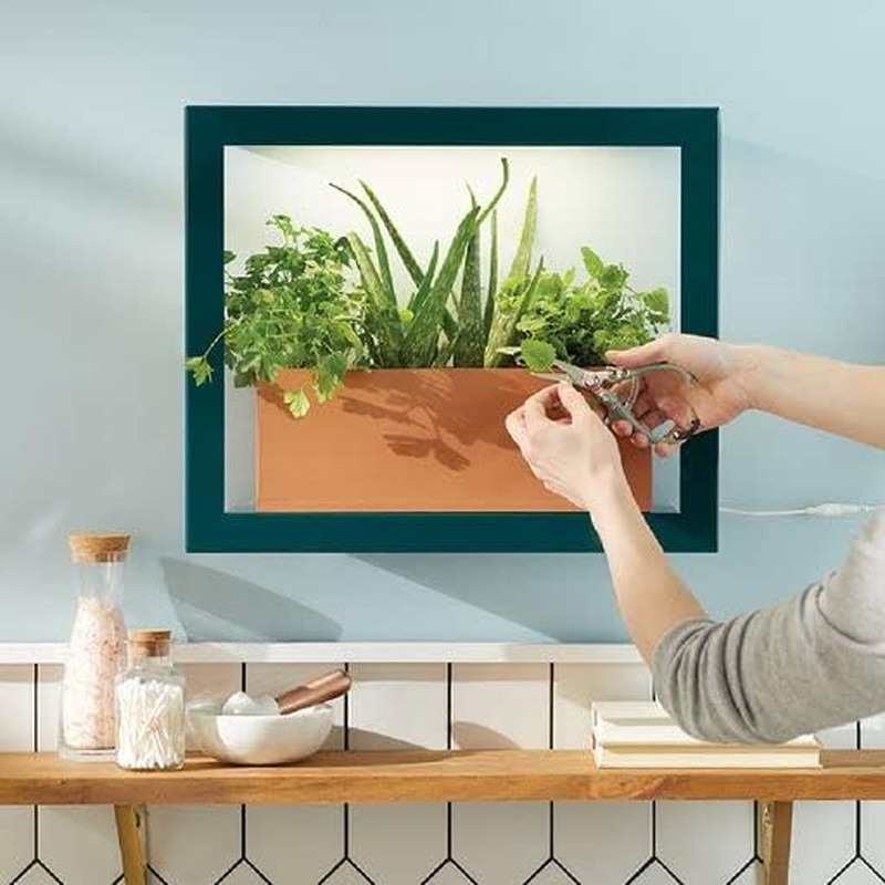 Emerald Smart Growframe Wall-Mounted LED Grow Light with Shelf