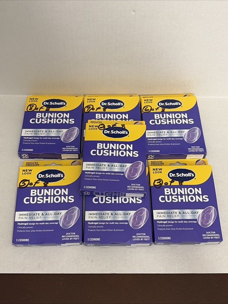 Dr. Scholl’s BUNION Cushions HYDROGEL 5 ct (7-Pack) NEW