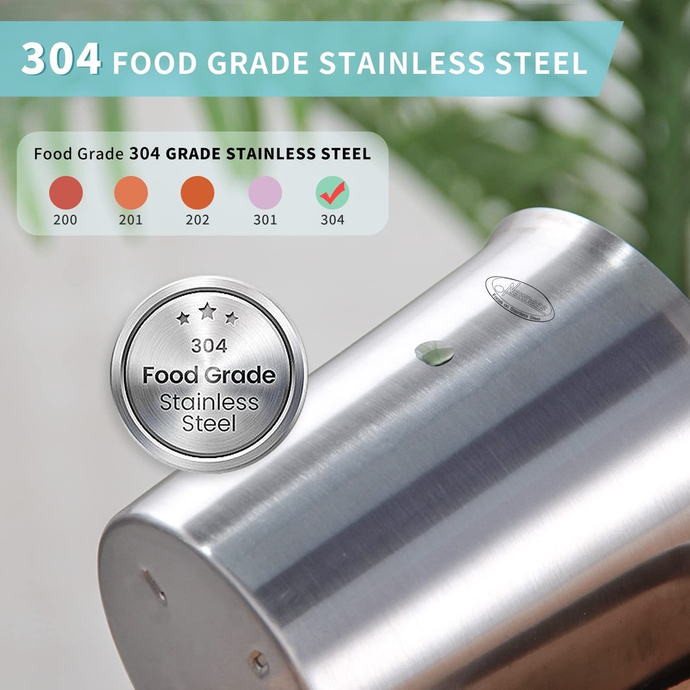 Measuring Cup, [Upgraded, 3 Measurement 32 OZ (4 1000 ML), Silver