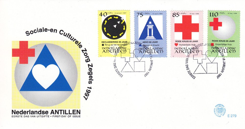 Netherlands - Dutch Antilles FDC Issue 1997 (279) Red Cross