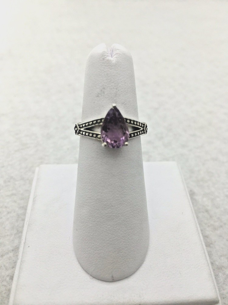 Sterling Silver Amethyst ring size 6