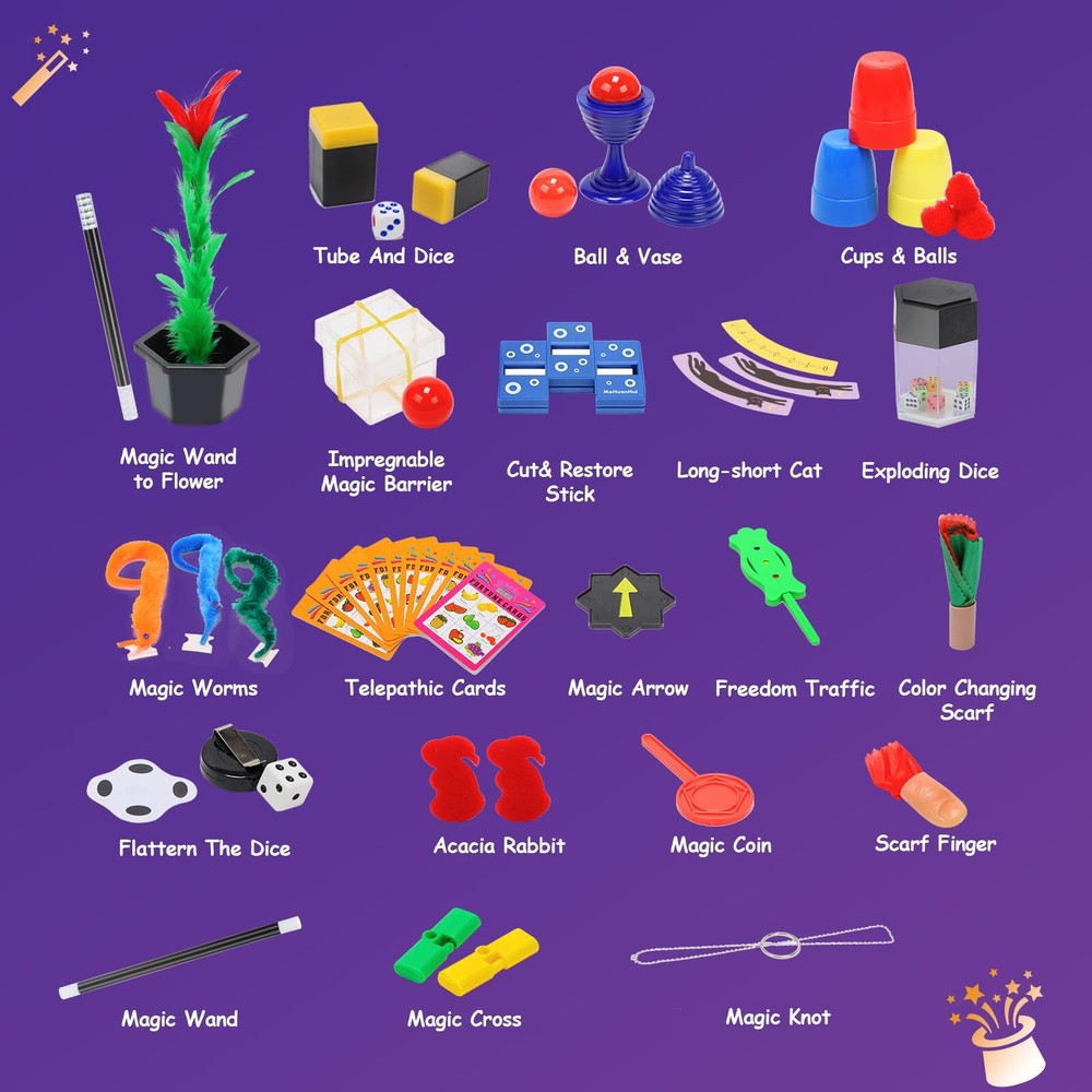 Magic Kit - Magic Tricks for Kids Magic Set with Step-By-Step Instructions