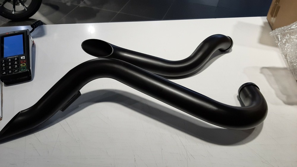 95312 BLACK DOWN DRAFT DRAG PIPES XL 86-ON  SET