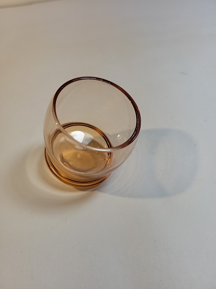 Moondance Orange Glass Rolly Shot Glass 2.5 Oz