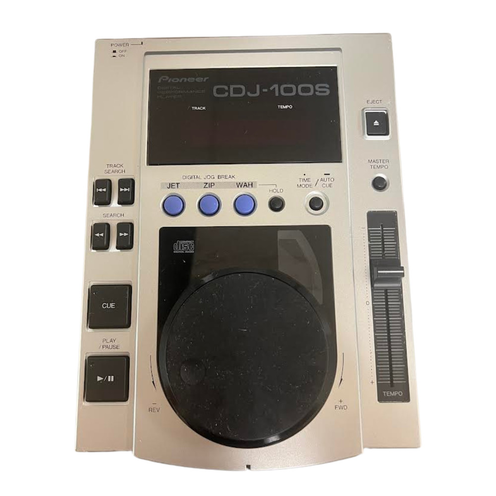 Pioneer DJ CDJ-100S CD Player silver Compact Disc Player  [Not Tested]