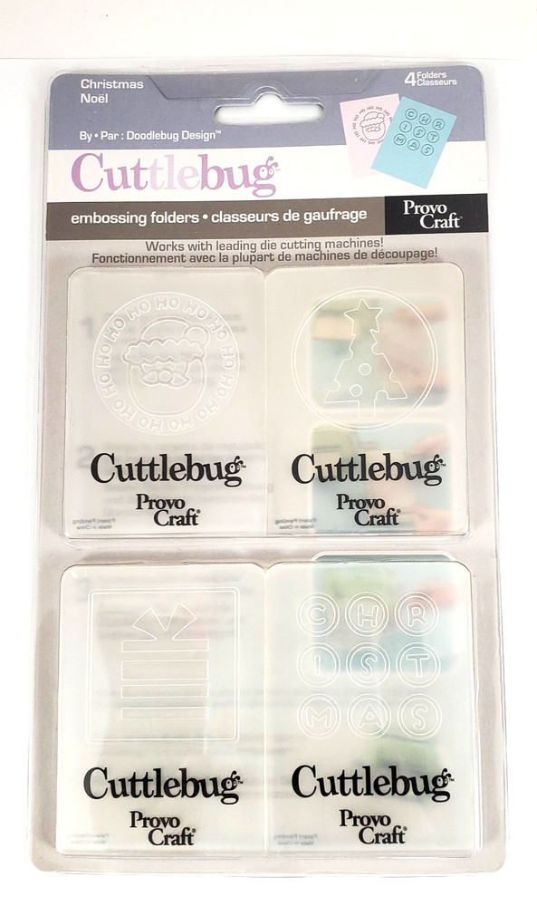 2006 Cuttlebug Embossing Folder-Provocraft-Christmas Noel 4pc